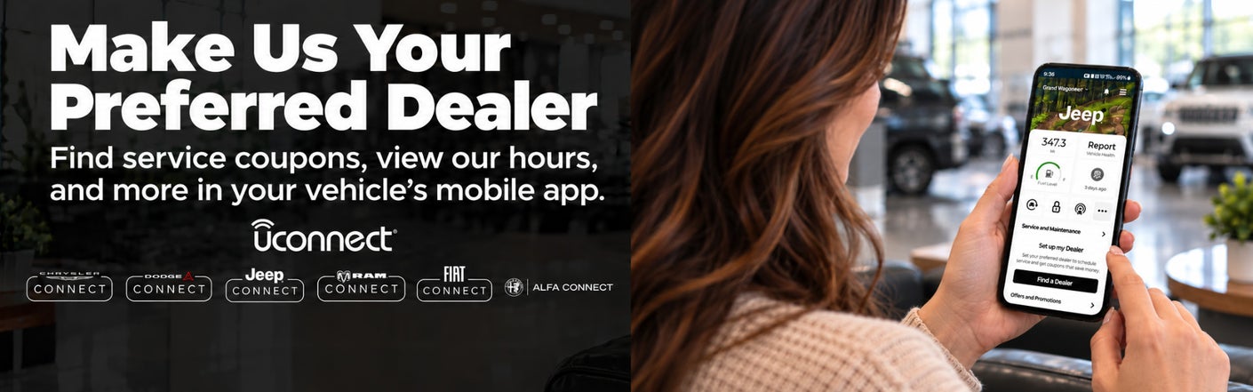 uconnect® make us your preferred dealer | Randy Marion Chrysler Dodge Jeep Ram of Salisbury in Salisbury NC