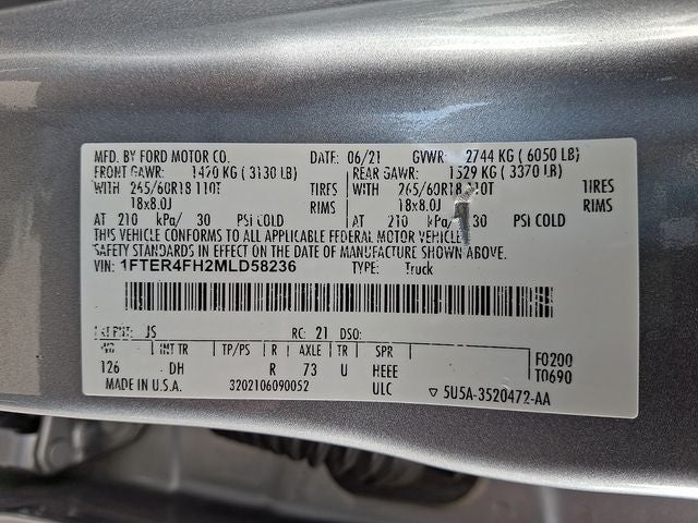 2021 Ford Ranger Lariat