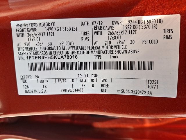 2019 Ford Ranger XLT