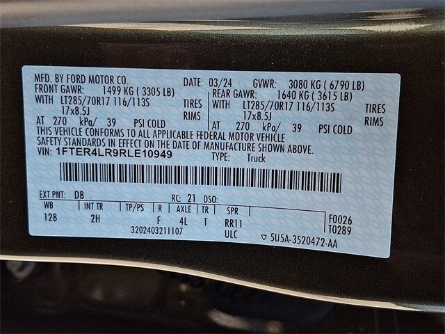 2024 Ford Ranger Raptor