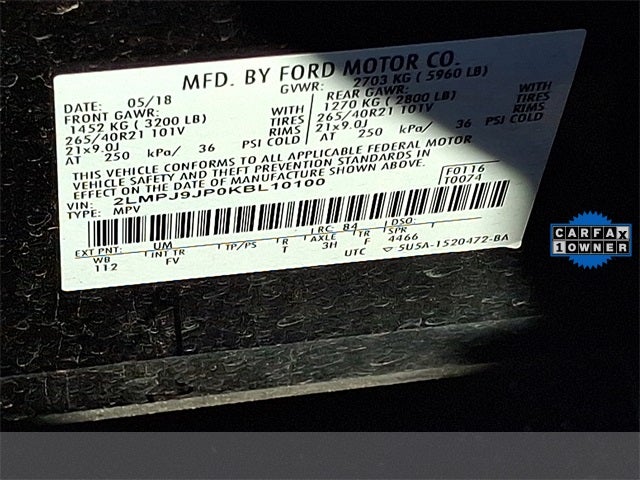 2019 Lincoln Nautilus Black Label