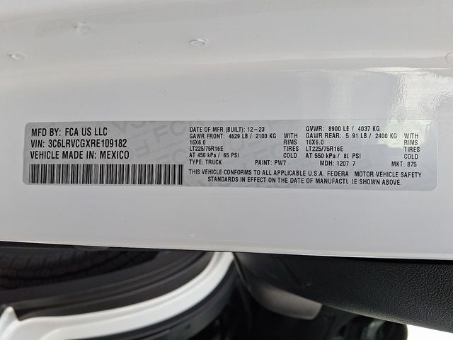 2024 RAM ProMaster 2500 High Roof 136 WB