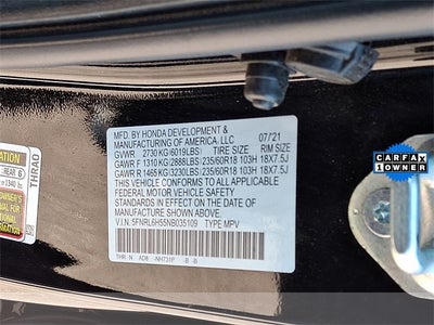 2022 Honda Odyssey EX