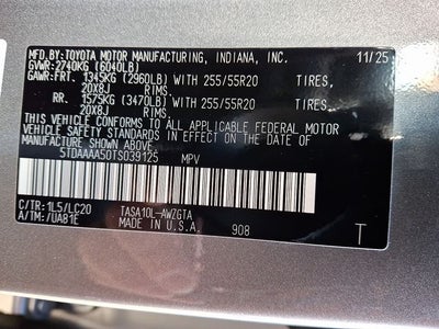 2026 Toyota Grand Highlander Limited