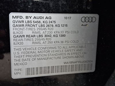 2018 Audi Q5 2.0T Premium Plus quattro