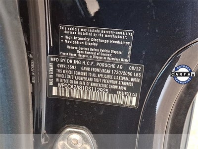 2013 Porsche Boxster Base