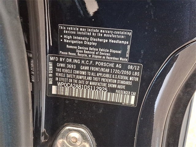 2013 Porsche Boxster Base