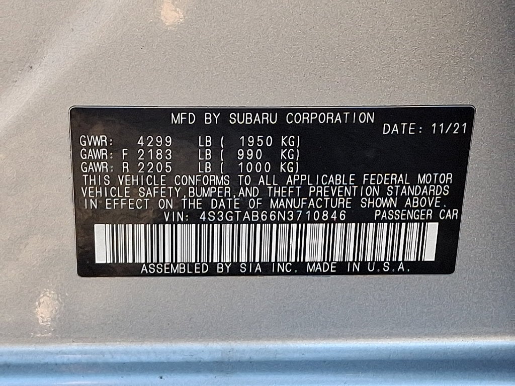 2022 Subaru Impreza Base