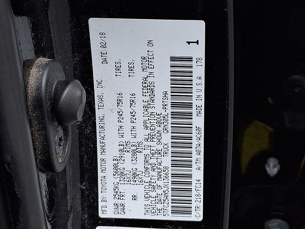 2018 Toyota Tacoma SR5 V6