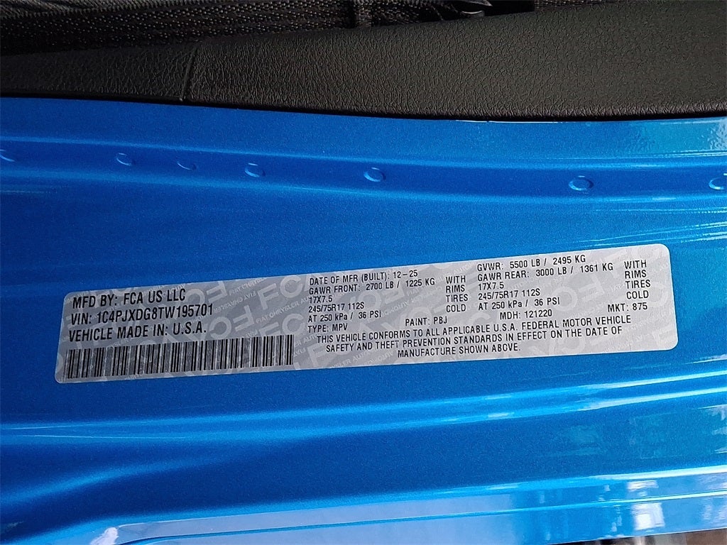 2026 Jeep Wrangler WRANGLER 4-DOOR SPORT S