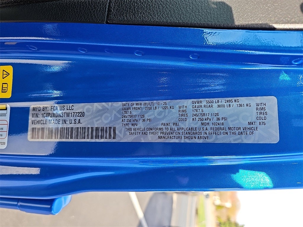 2026 Jeep Wrangler WRANGLER 4-DOOR SPORT