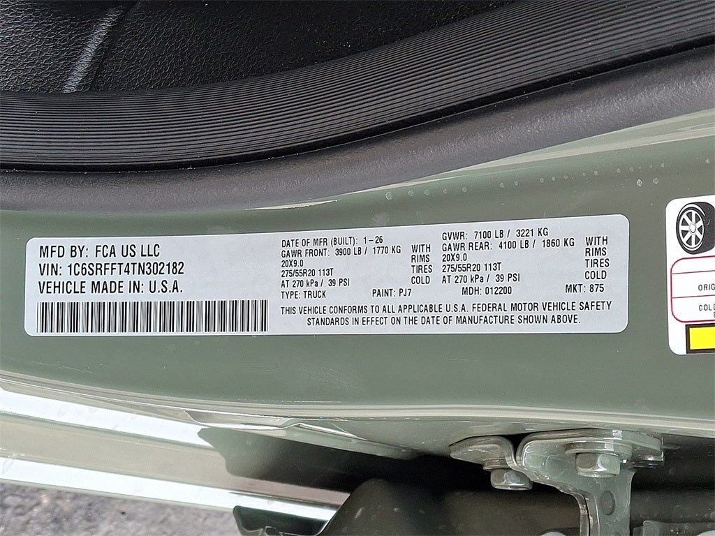 2026 RAM 1500 RAM 1500 BIG HORN CREW CAB 4X4 5'7' BOX