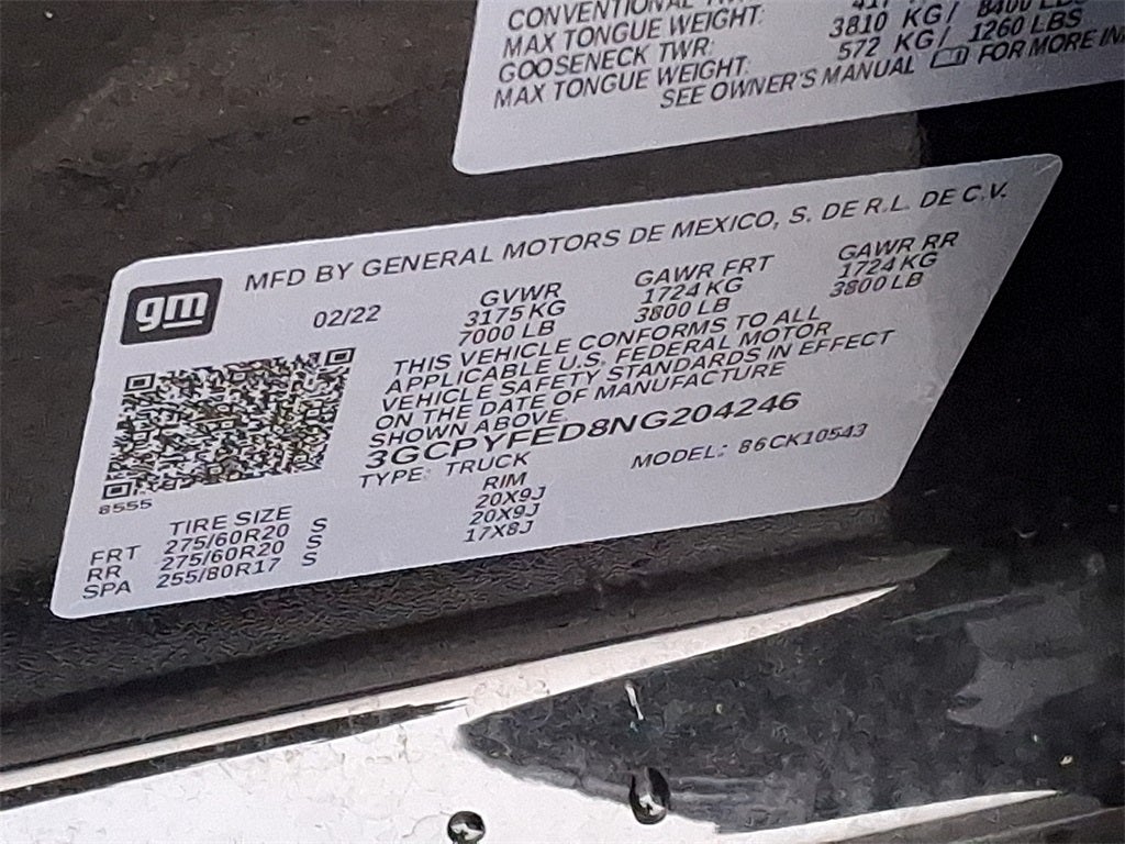 2022 Chevrolet Silverado 1500 LTD 4WD Crew Cab Short Bed LT Trail Boss