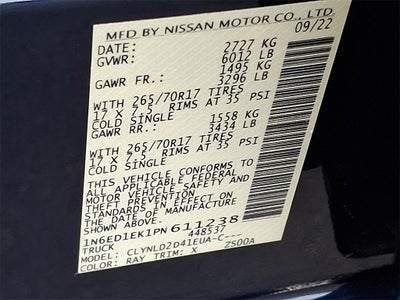 2023 Nissan Frontier PRO-4X