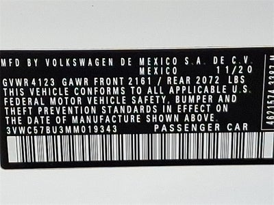 2021 Volkswagen Jetta 1.4T SE