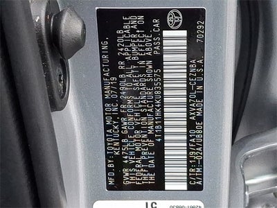 2019 Toyota Camry LE