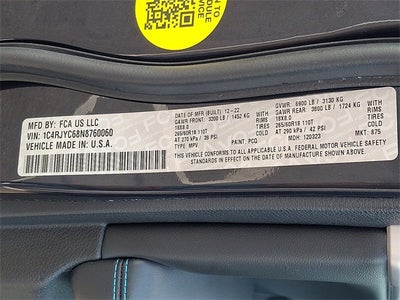 2022 Jeep Grand Cherokee Trailhawk 4xe