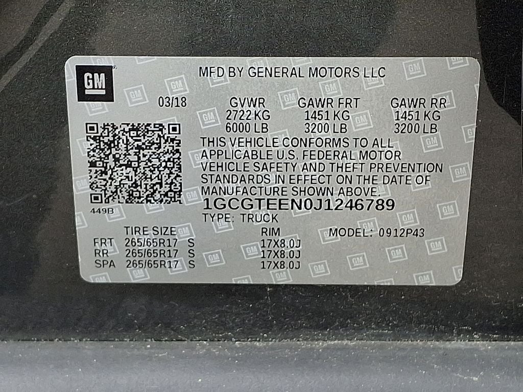 2018 Chevrolet Colorado ZR2