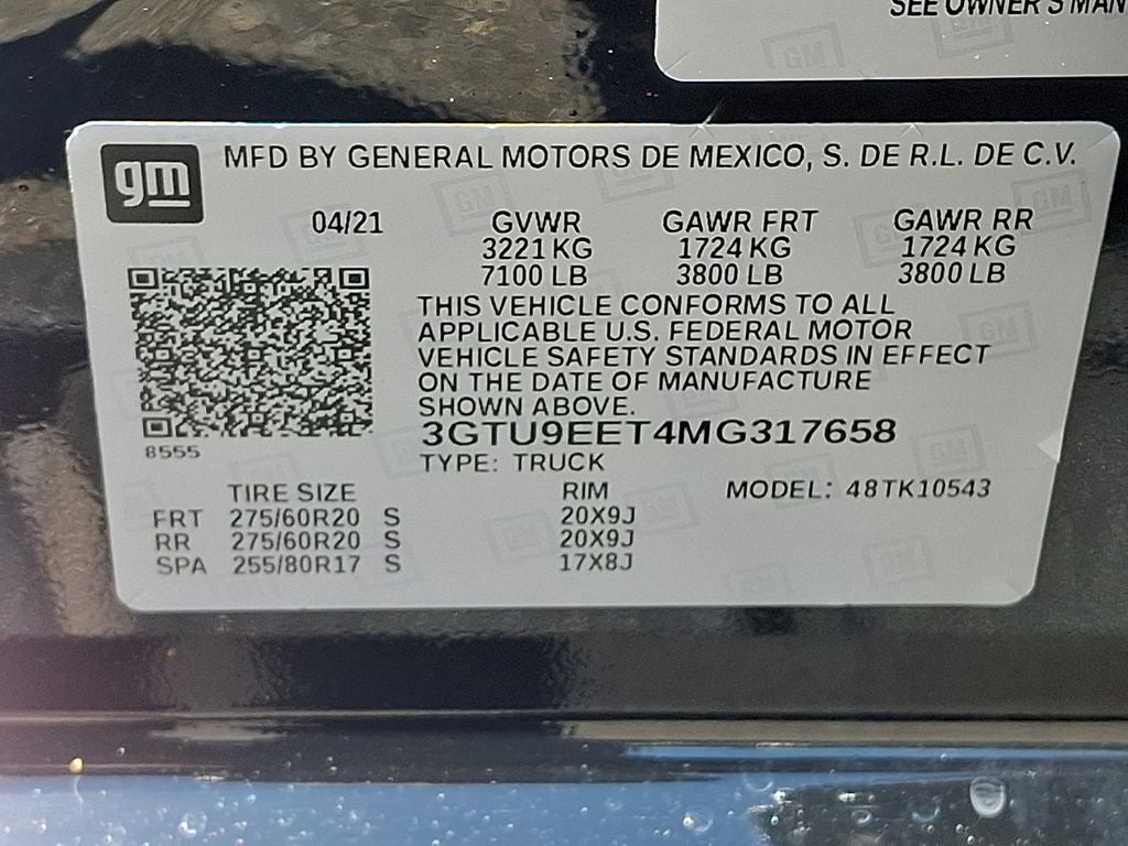 2021 GMC Sierra 1500 AT4