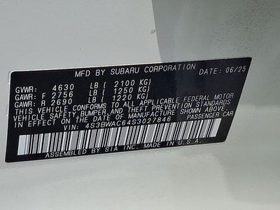 2025 Subaru Legacy Premium