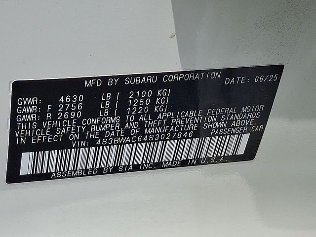 2025 Subaru Legacy Premium