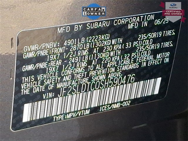 2025 Subaru Forester Touring