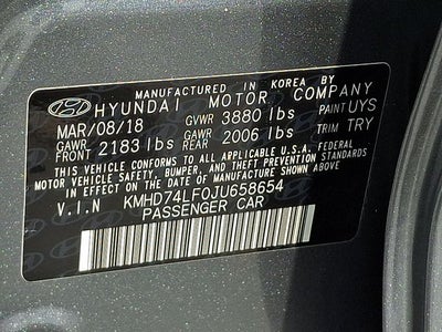 2018 Hyundai Elantra SE