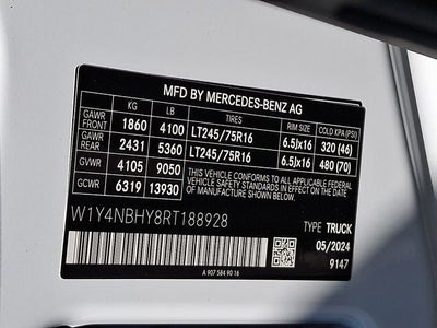 2024 Mercedes-Benz Sprinter 2500 Cargo 144 WB