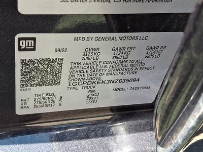 2022 Chevrolet Silverado 1500 LT