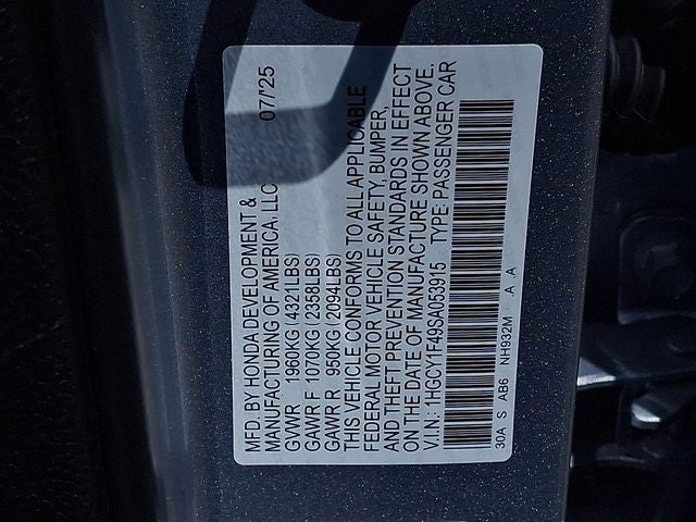 2025 Honda Accord SE