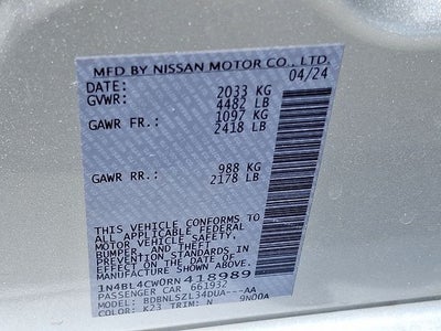 2024 Nissan Altima 2.5 SR