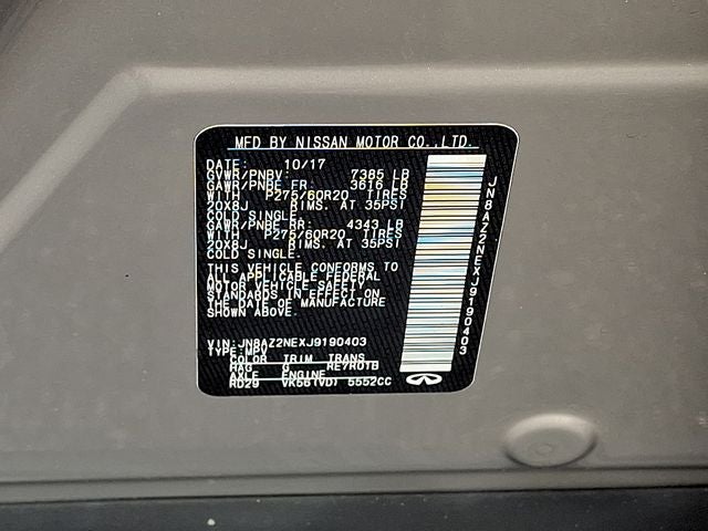 2018 INFINITI QX80 Base