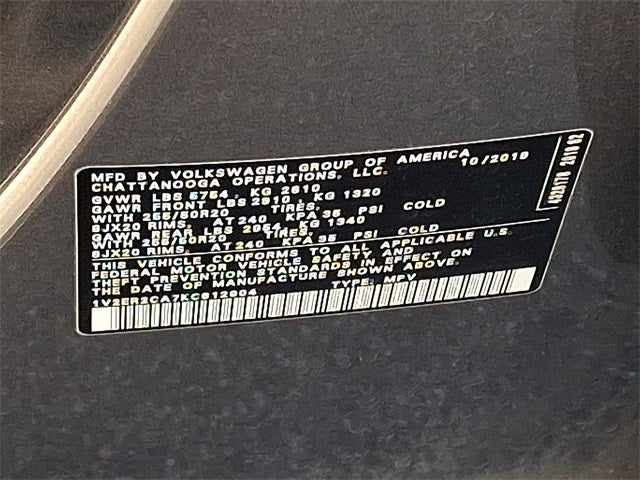 2019 Volkswagen Atlas SEL