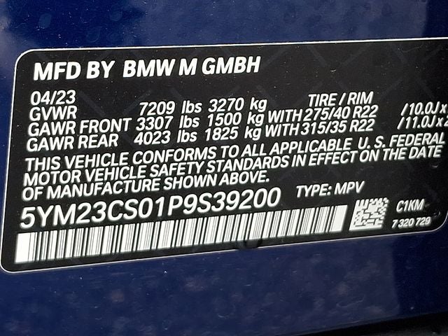 2023 BMW XM Sports Activity Vehicle