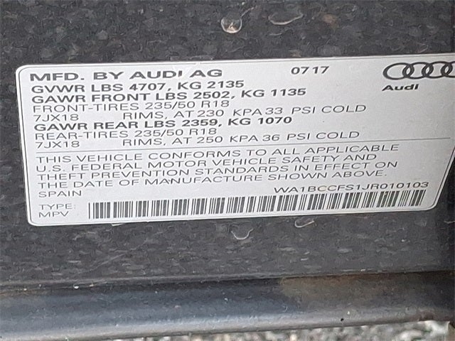 2018 Audi Q3 2.0T Premium