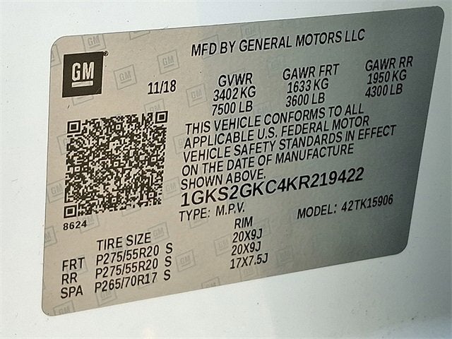 2019 GMC Yukon XL SLT