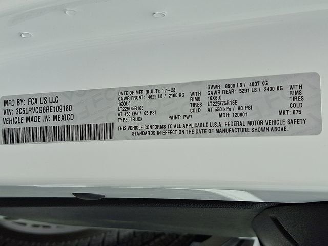 2024 RAM ProMaster Cargo Van Tradesman