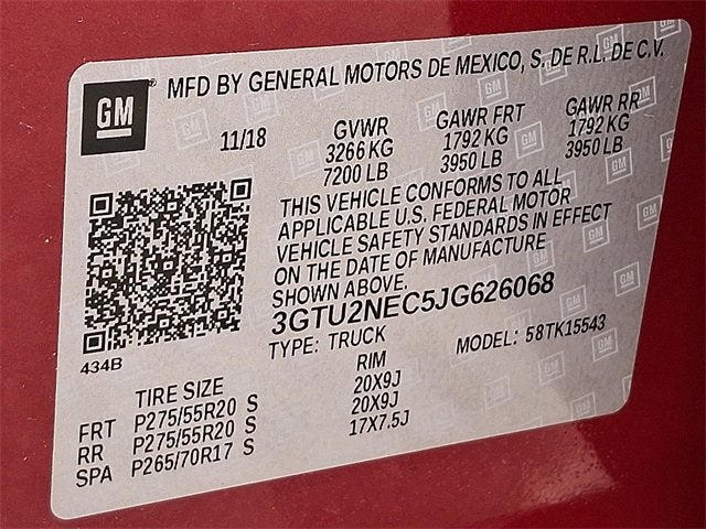 2018 GMC Sierra 1500 SLT