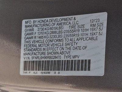 2024 Honda Odyssey Elite