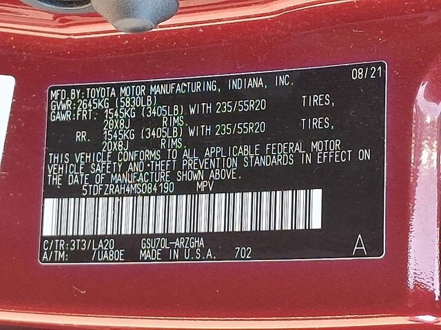 2021 Toyota Highlander Platinum