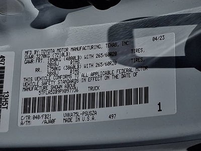 2023 Toyota Tundra 4WD SR5
