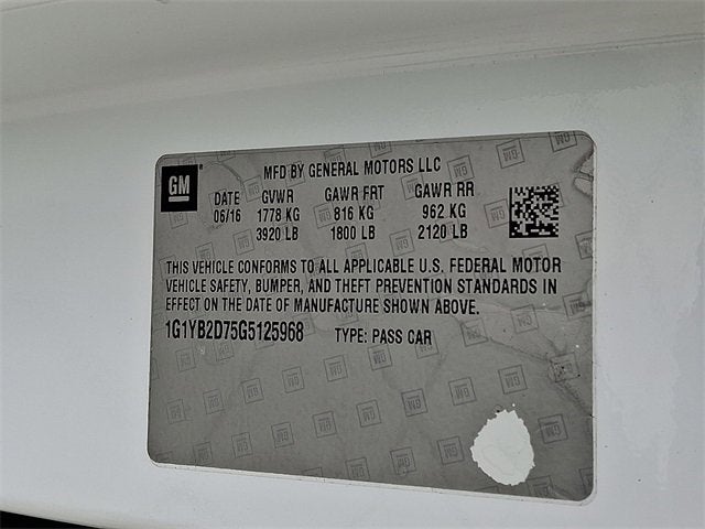 2016 Chevrolet Corvette Stingray 1LT