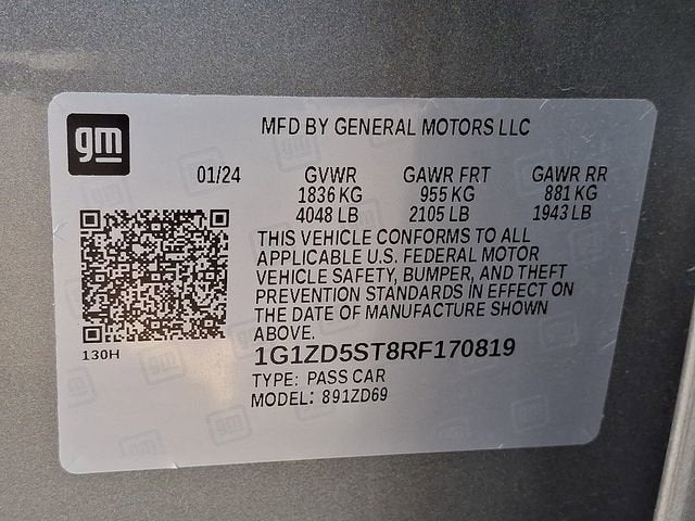 2024 Chevrolet Malibu 1LT