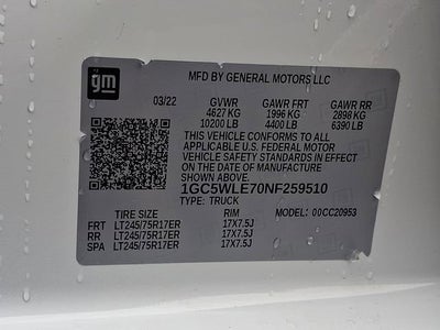 2022 Chevrolet Silverado 2500 HD WT