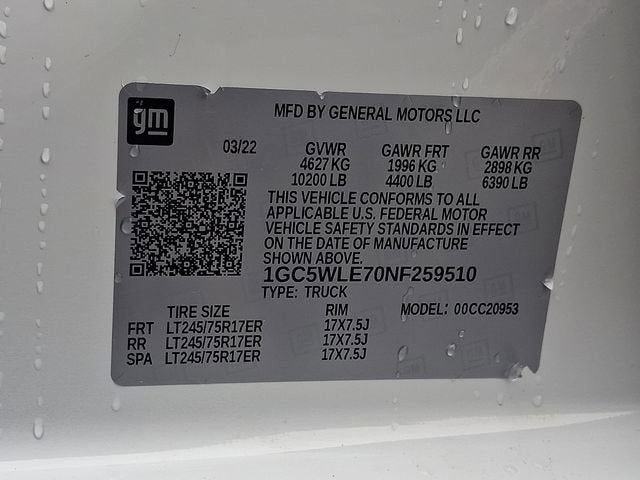 2022 Chevrolet Silverado 2500 HD WT