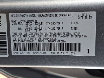 2025 Toyota Tacoma SR5