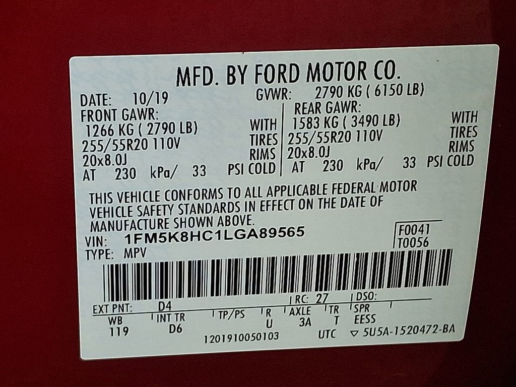 2020 Ford Explorer Platinum