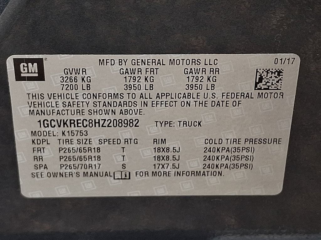 2017 Chevrolet Silverado 1500 LT