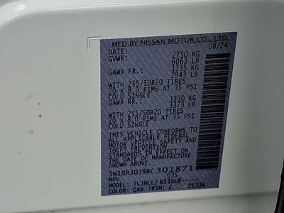2024 Nissan Pathfinder Platinum