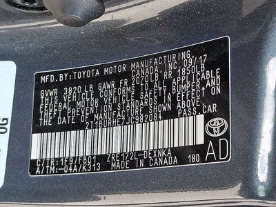 2018 Toyota Corolla LE